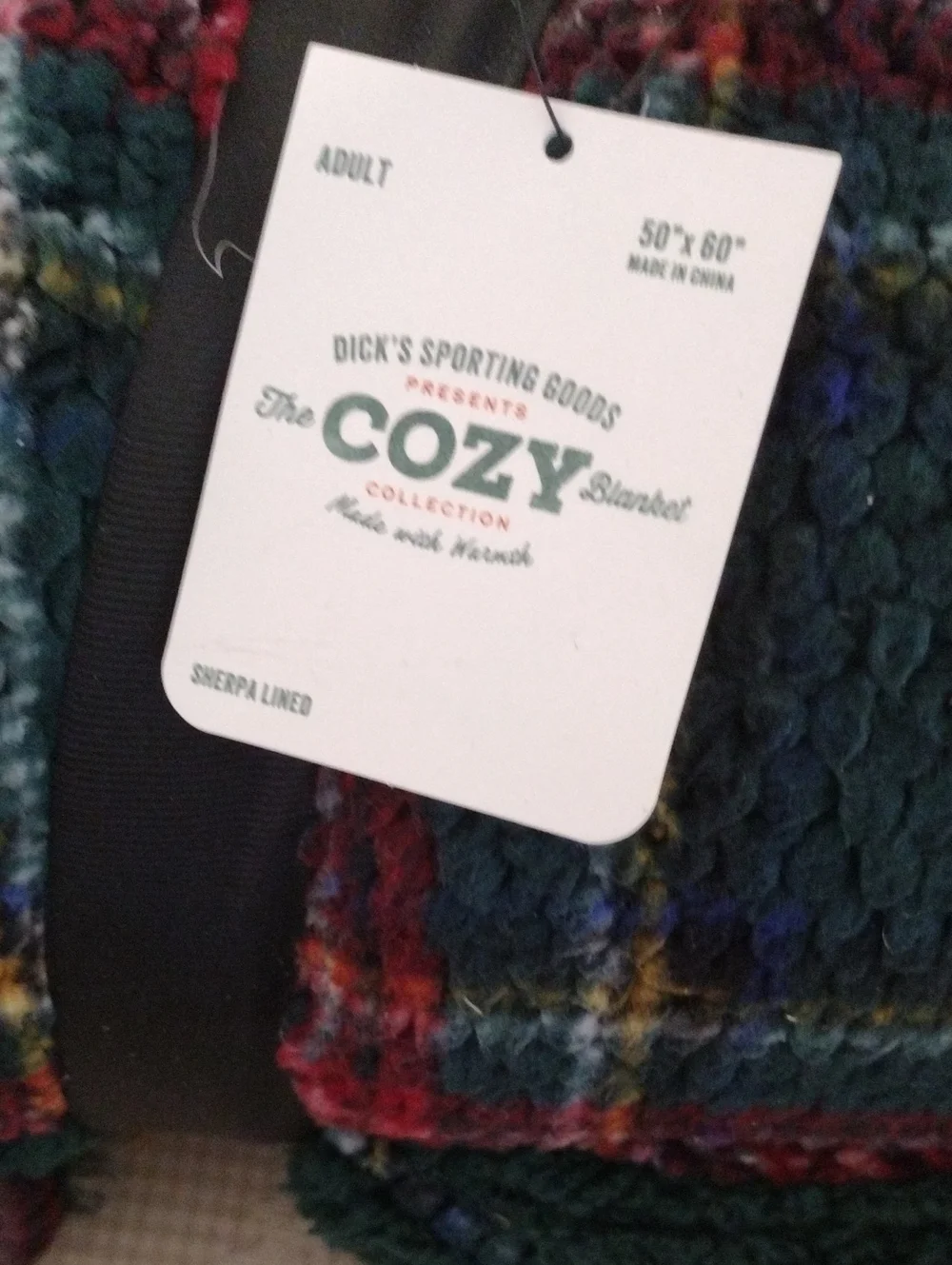 Cozy Plaid Sherpa Throw Blanket Roll 50